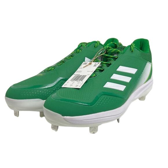 adidas Men\'s Icon 7 Green & White Baseball Cleats 12.5 12 1/2 Men New main image 8